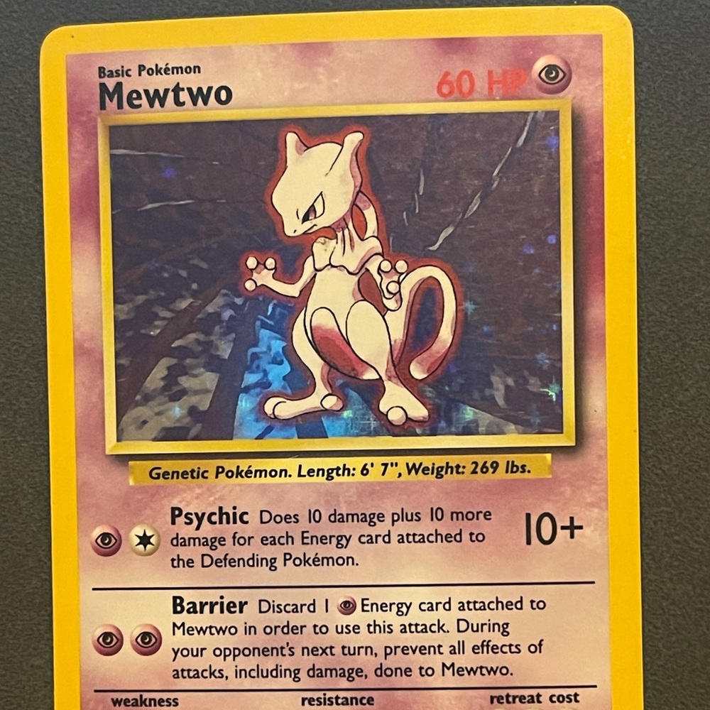 1999 Base Set Mewtew Holographic